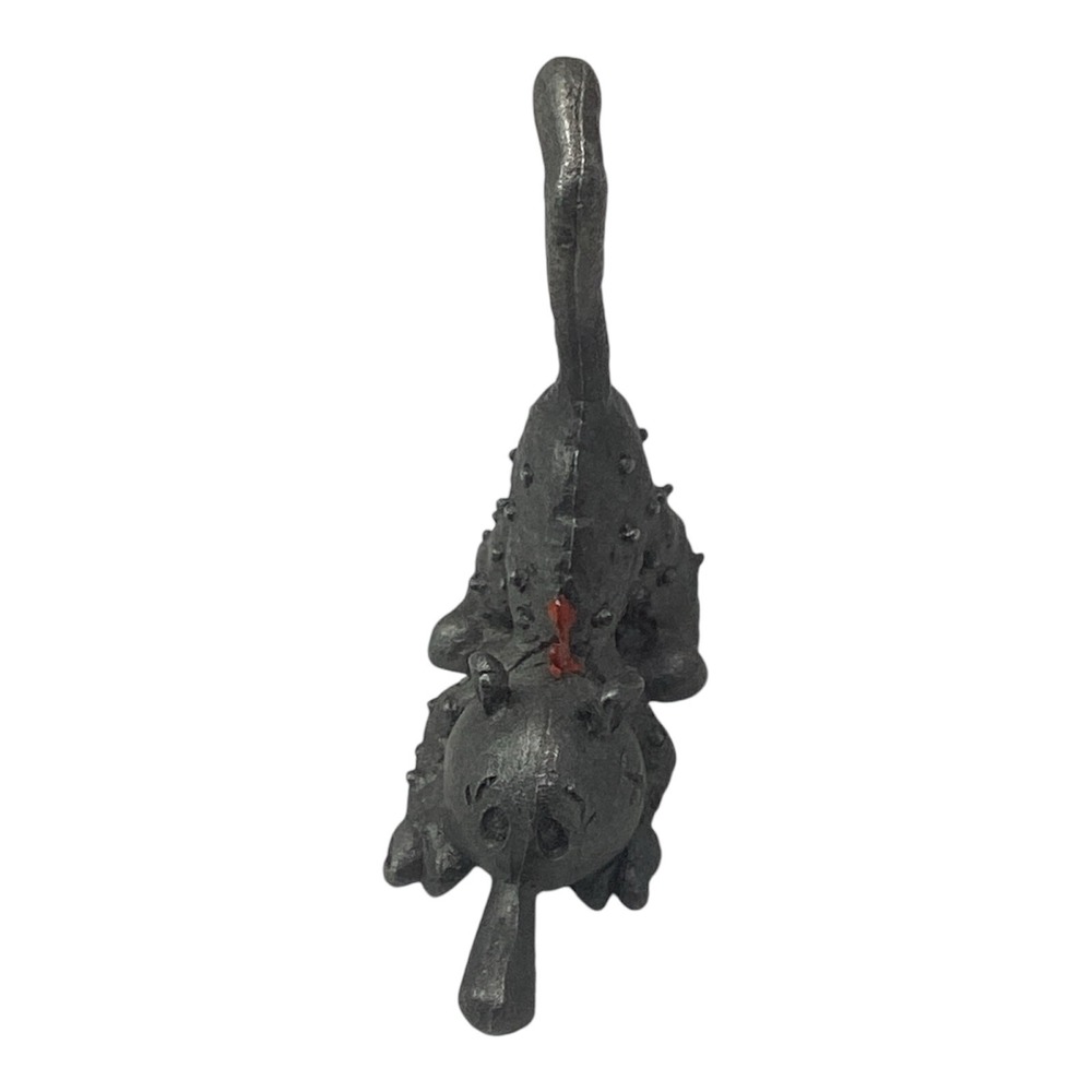 Vintage 1980 Spoontiques Pewter Cat Kitty Sniffing Extra Long Nose To Ground